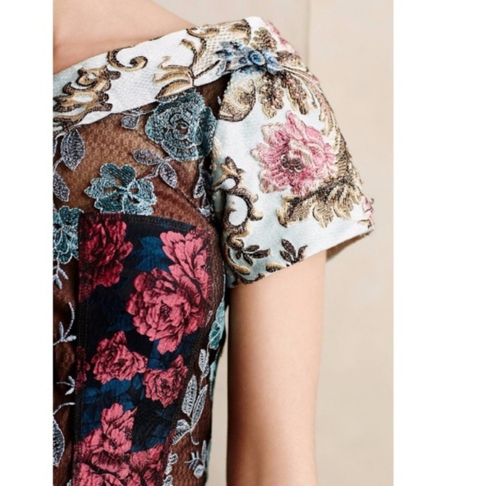 Pieced Brocade Dress Beguile Byron Lars Sz 4 - NWOT - Picture 5 of 13